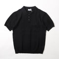 Lyocell Linen Knit Polo Shirt