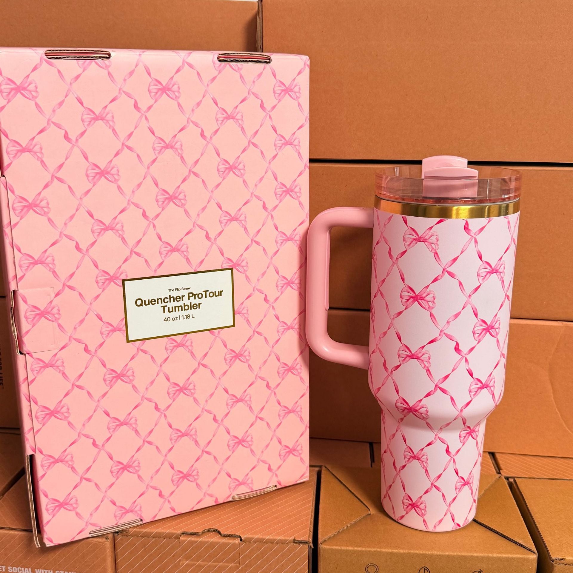 Double Wall Stainless Steel Tumbler with Handle