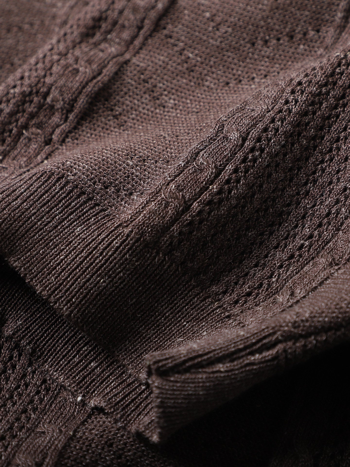 Lyocell Linen Knit Polo Shirt