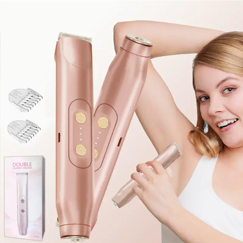 Electric double-head grooming trimmer