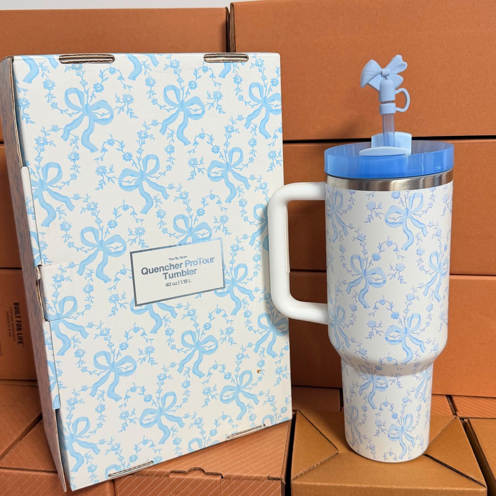 Double Wall Stainless Steel Tumbler with Handle