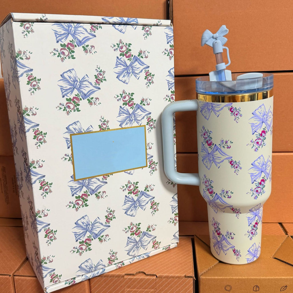 Double Wall Stainless Steel Tumbler with Handle