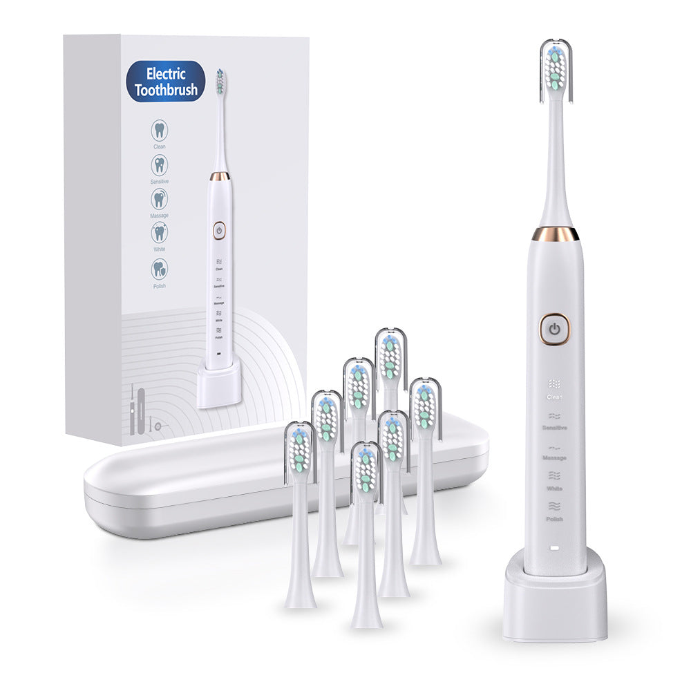 5-level induction charging 8-brush-head sonic electric toothbrush