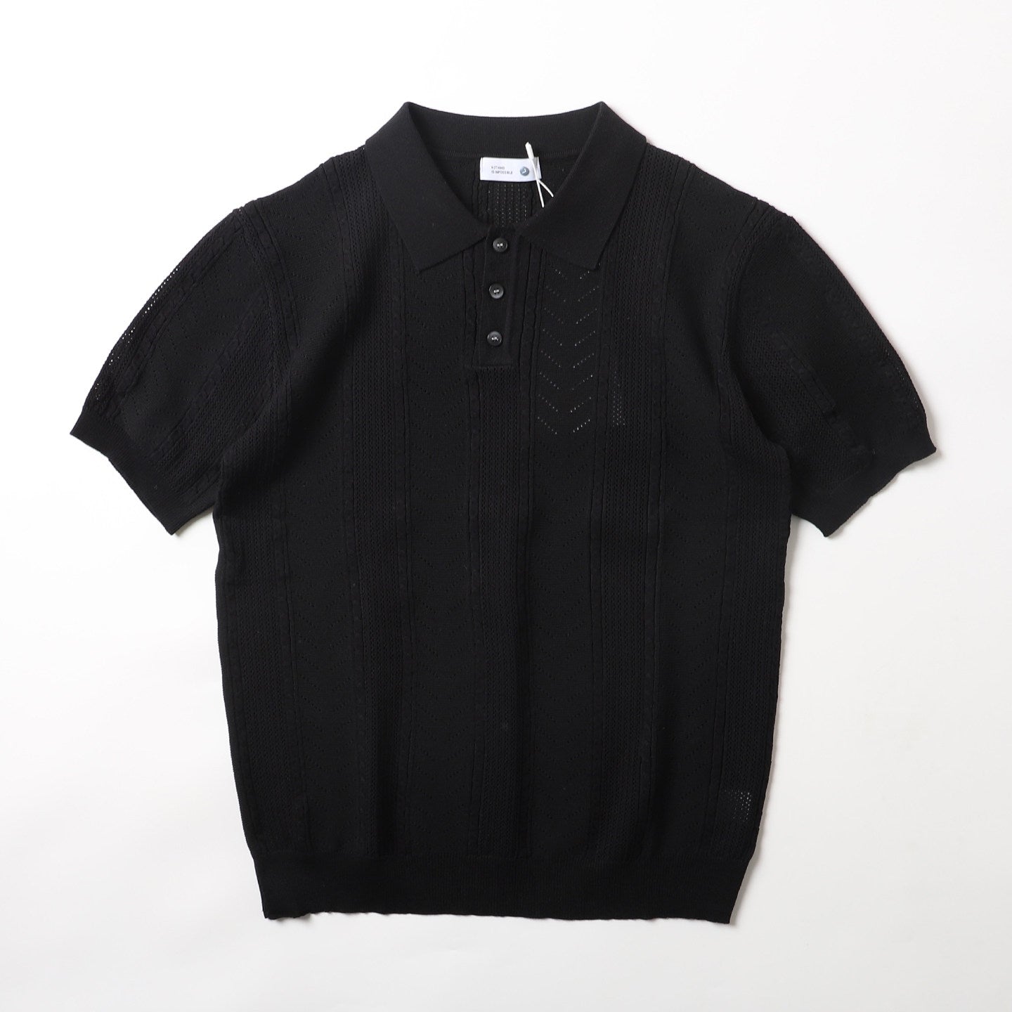 Lyocell Linen Knit Polo Shirt